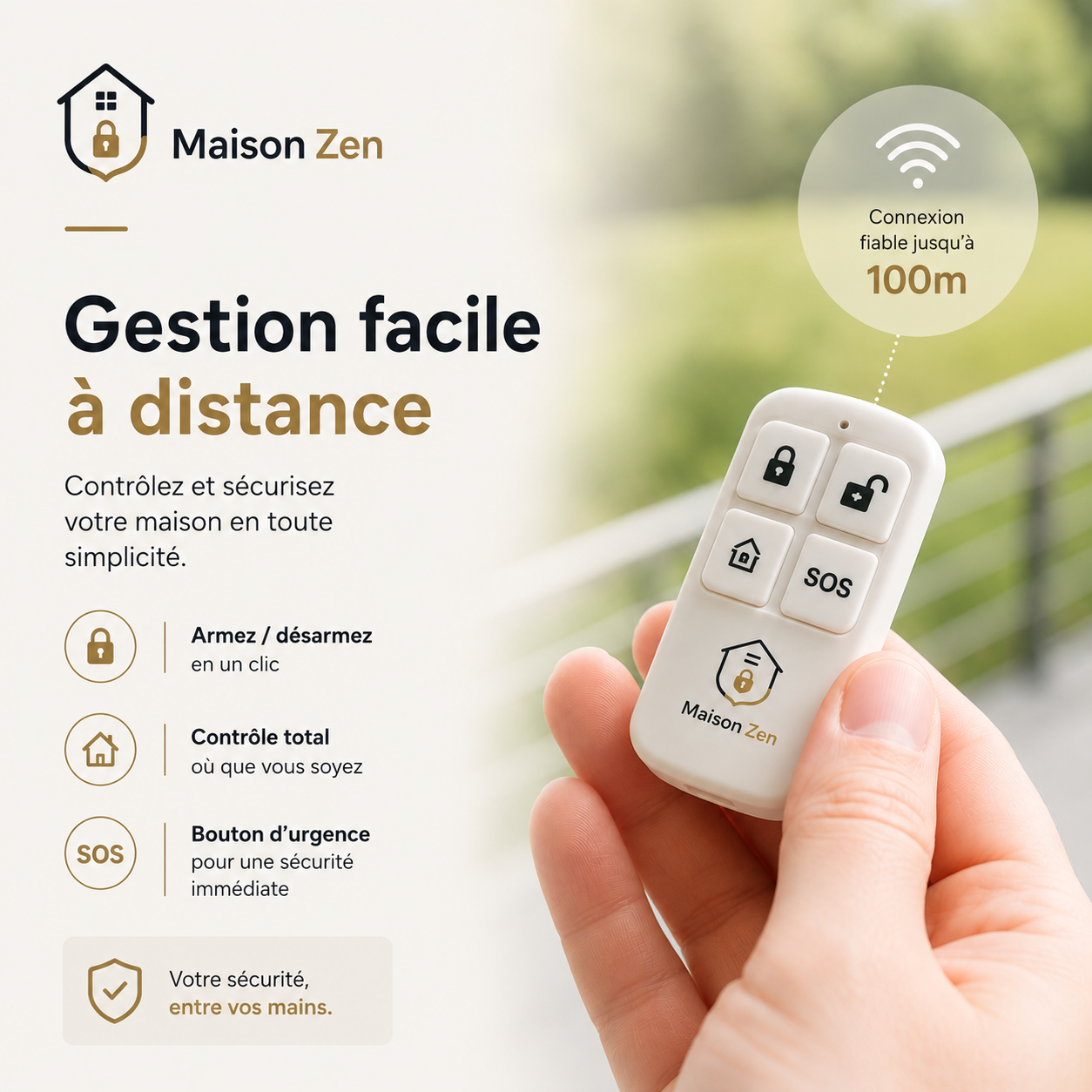 Protégez votre Logement avec Maison Zen, Le kit anti-intrusion sans abonnement.