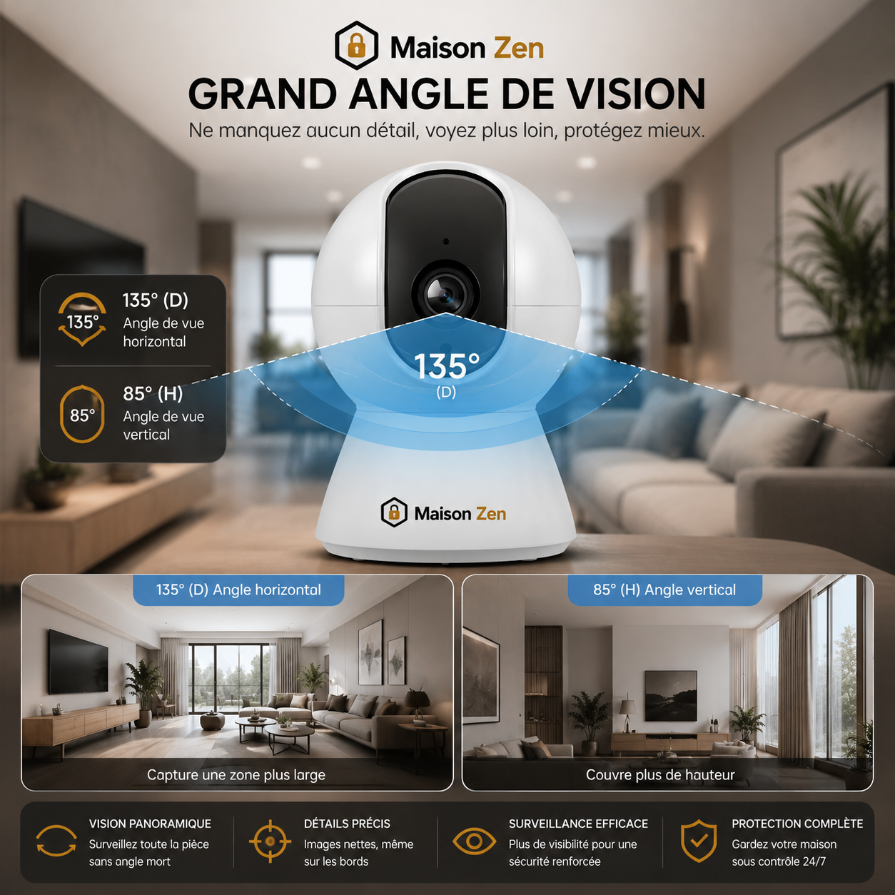 Caméra de surveillance intérieur